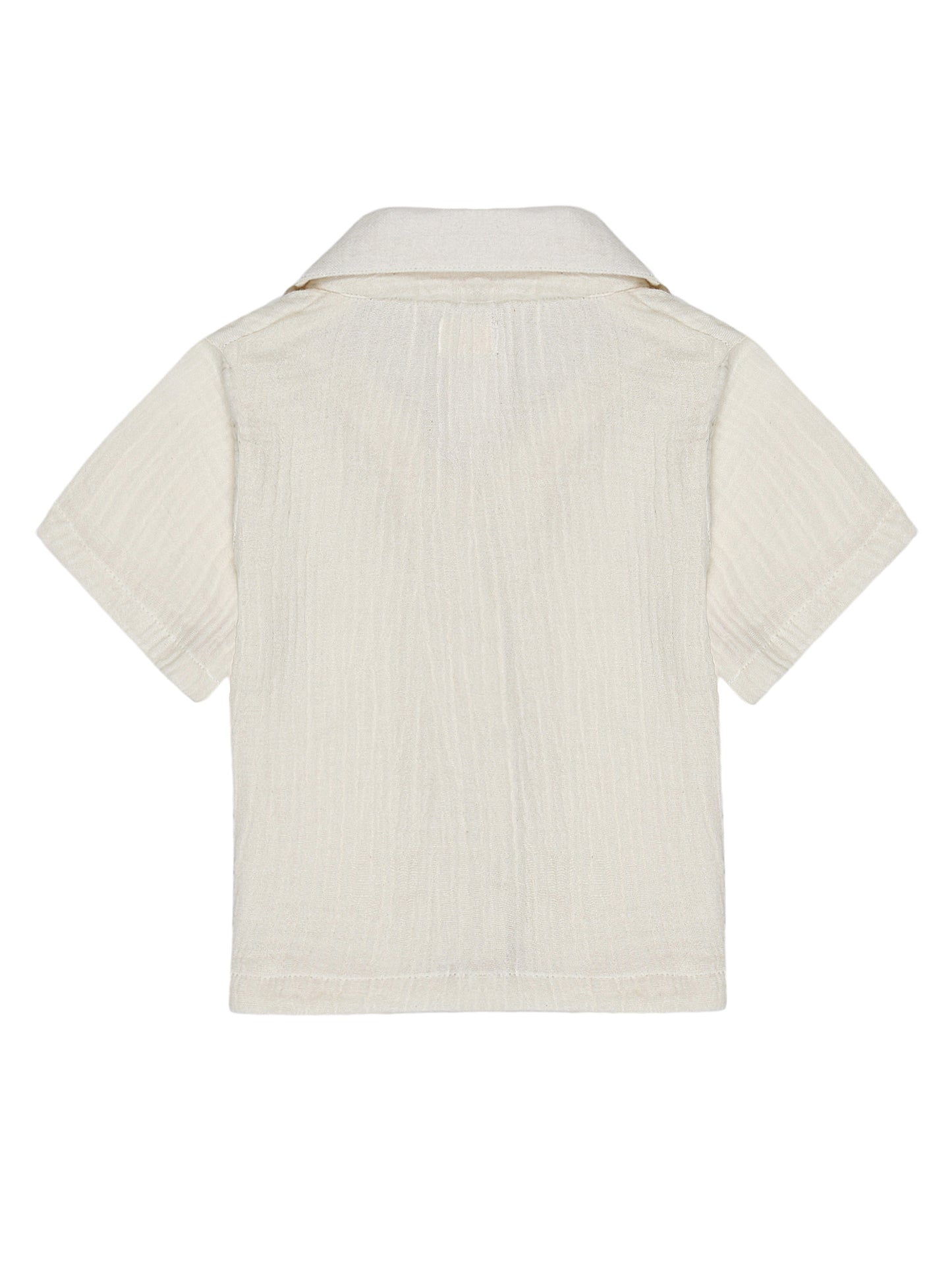Beige Co-ord Set – Organic Cotton Shirt & Shorts Set