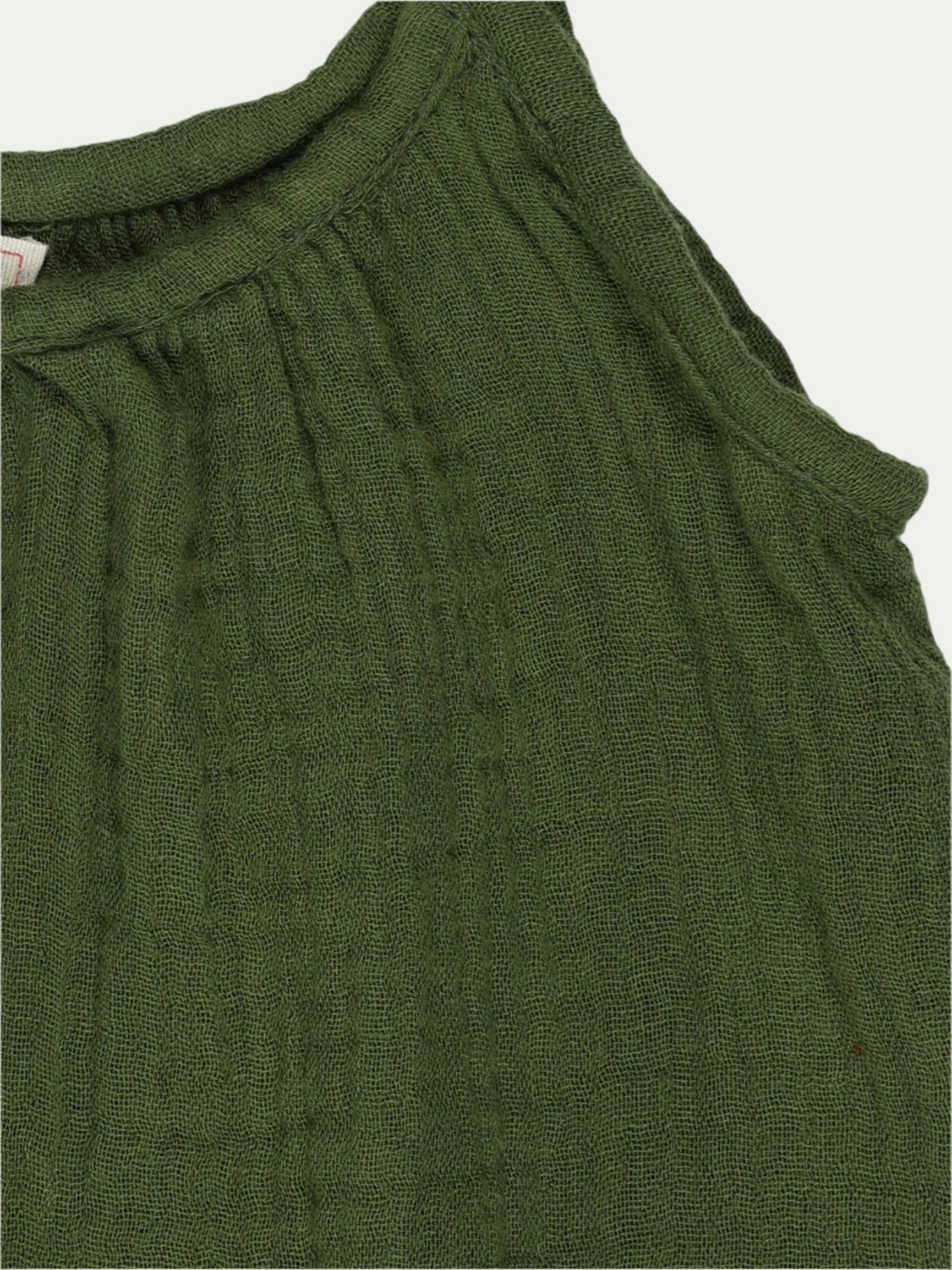 Organic Cotton Baby Girl Spaghetti Set – Forest Green