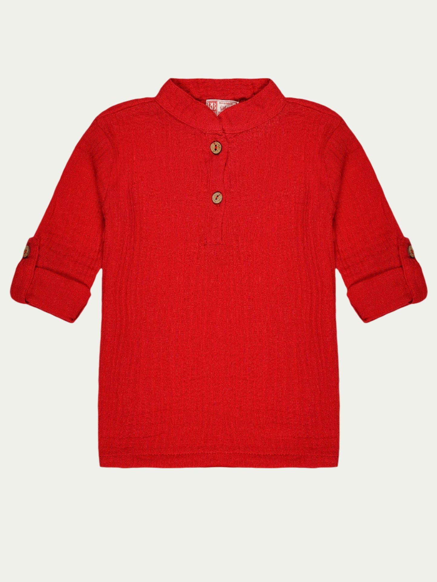 Organic Cotton Baby Shirt – Ruby Red