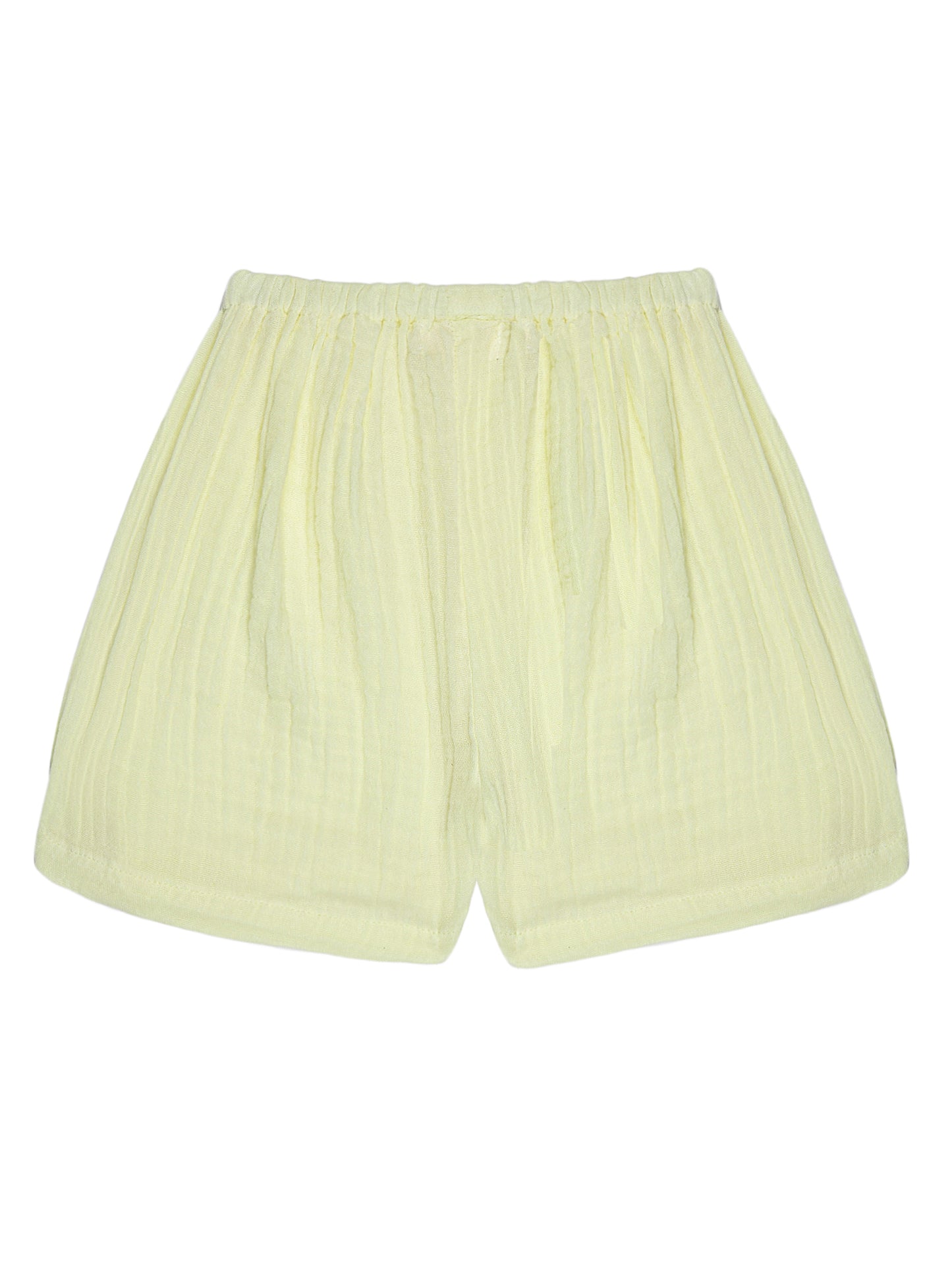 Butter Yellow Co-ord Set – Organic Cotton Shirt & Shorts